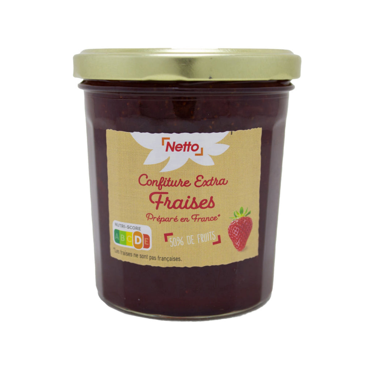 Clean strawberry jam 370g -d132