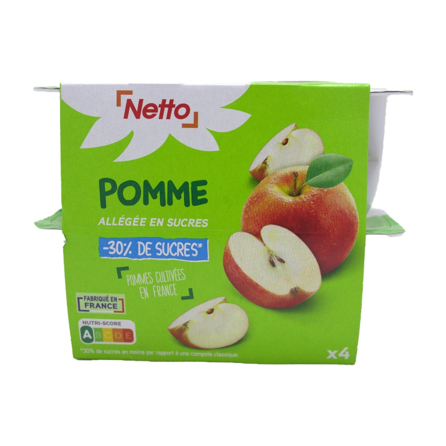NETTO Dessert fruits pomme 4x100g -D93
