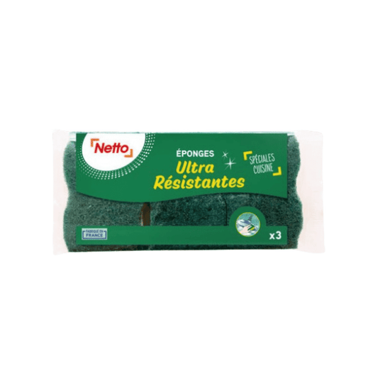 NETTO éponges grattantes verte X 3 -J82