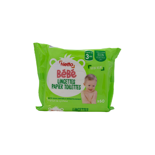 NETTO Baby wipes paper toilet x60 -J104