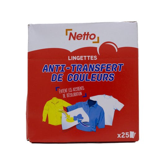 NETTO Lingettes antidécolorations x25 -J22