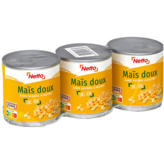NETTO Mais Lot De 3X140g -I30