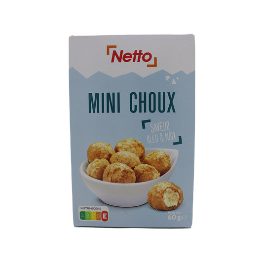NETTO Blue minichoux and 60g nuts