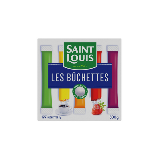 SAINT LOUIS Sucres en poudre, la boite de 125 buchettes 500g -E94
