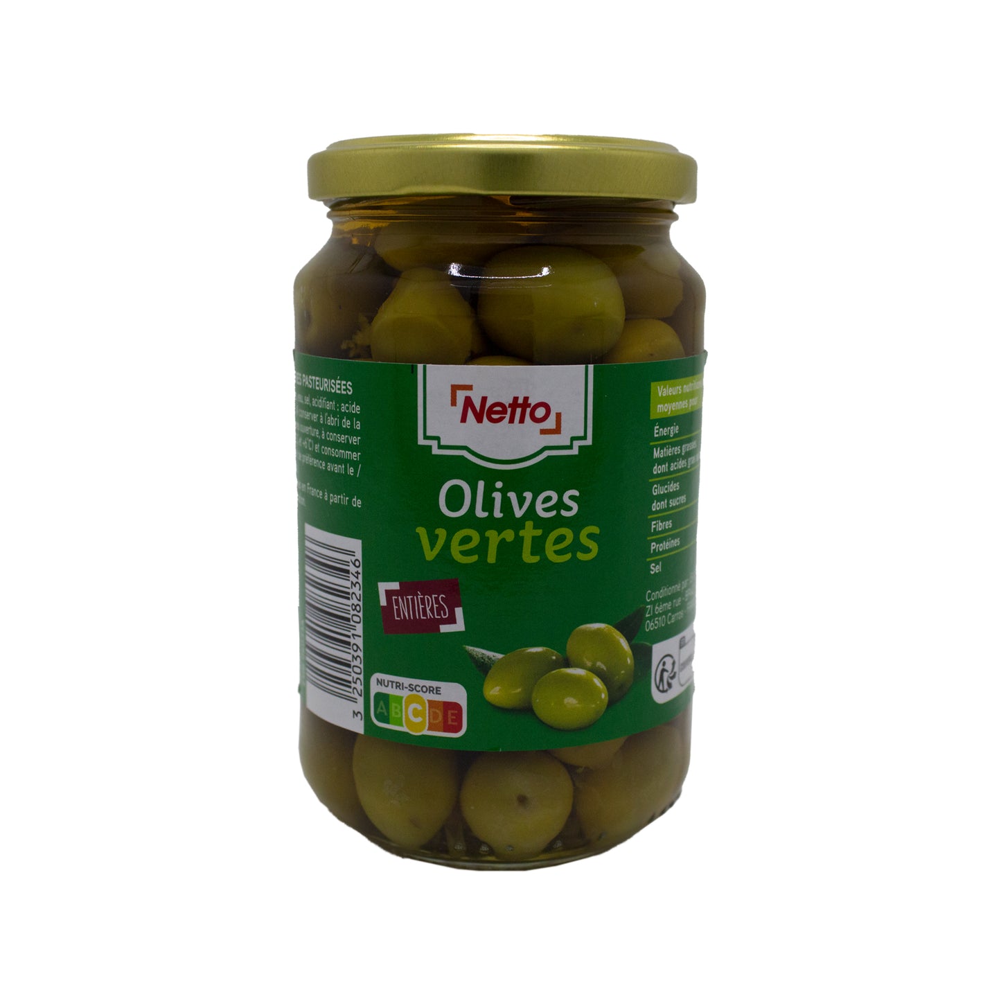 NETTO OLIV.VERT.ENTIERE 200g -I82