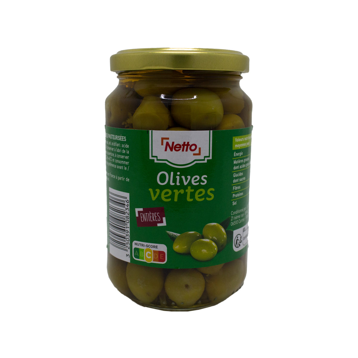 WHOLE GREEN OLIVE CLEAN 200G