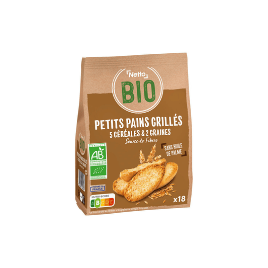 NETTO petit pain grillé 5cer bio 225g — Épicerie française Montréal | Euro-Market
