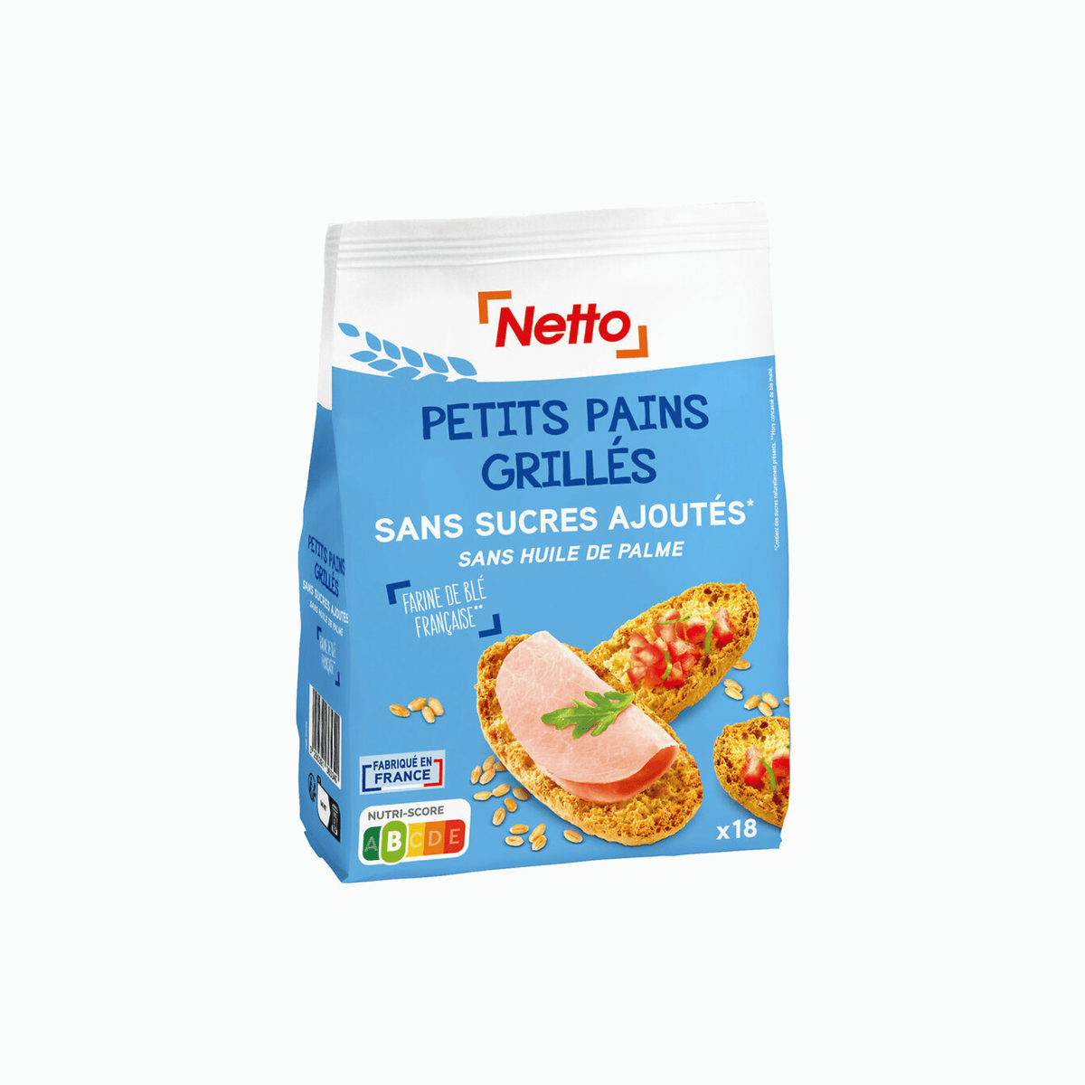 NETTO petit pain grillé sans sucre225g — Épicerie française Montréal | Euro-Market