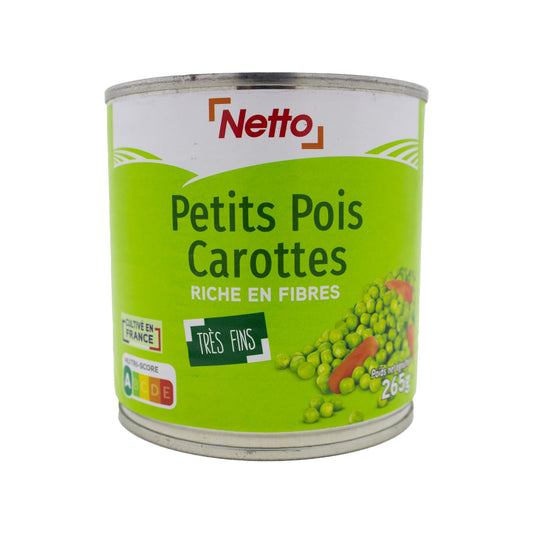 Clean peas carrots rich in very fine fiber -i72/70