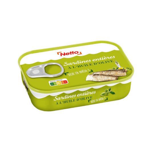NETTO SARDINE H.OLIVE 135G 1/5 -135g -D21