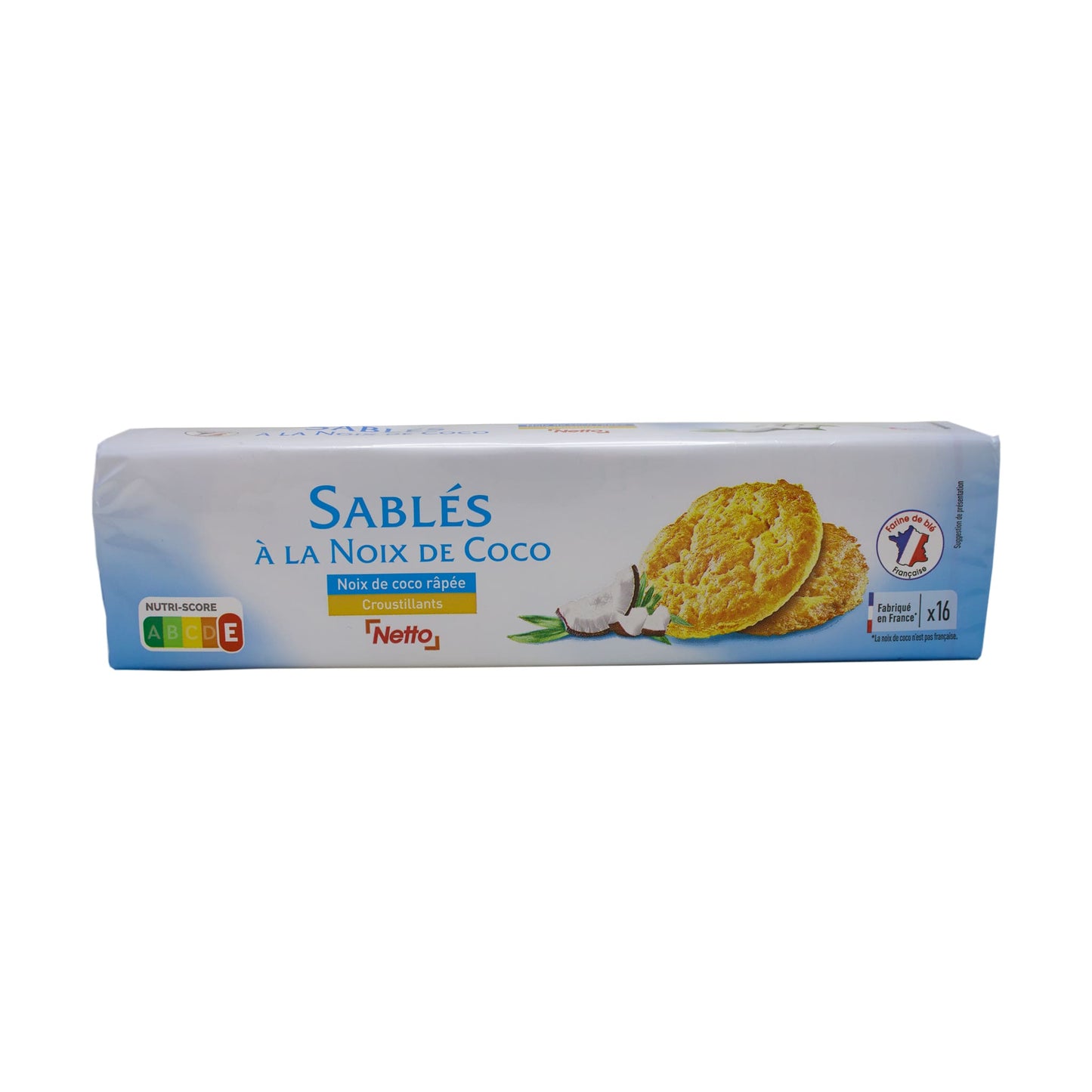 NETTO sablés nappés noix de coco 195g -A62