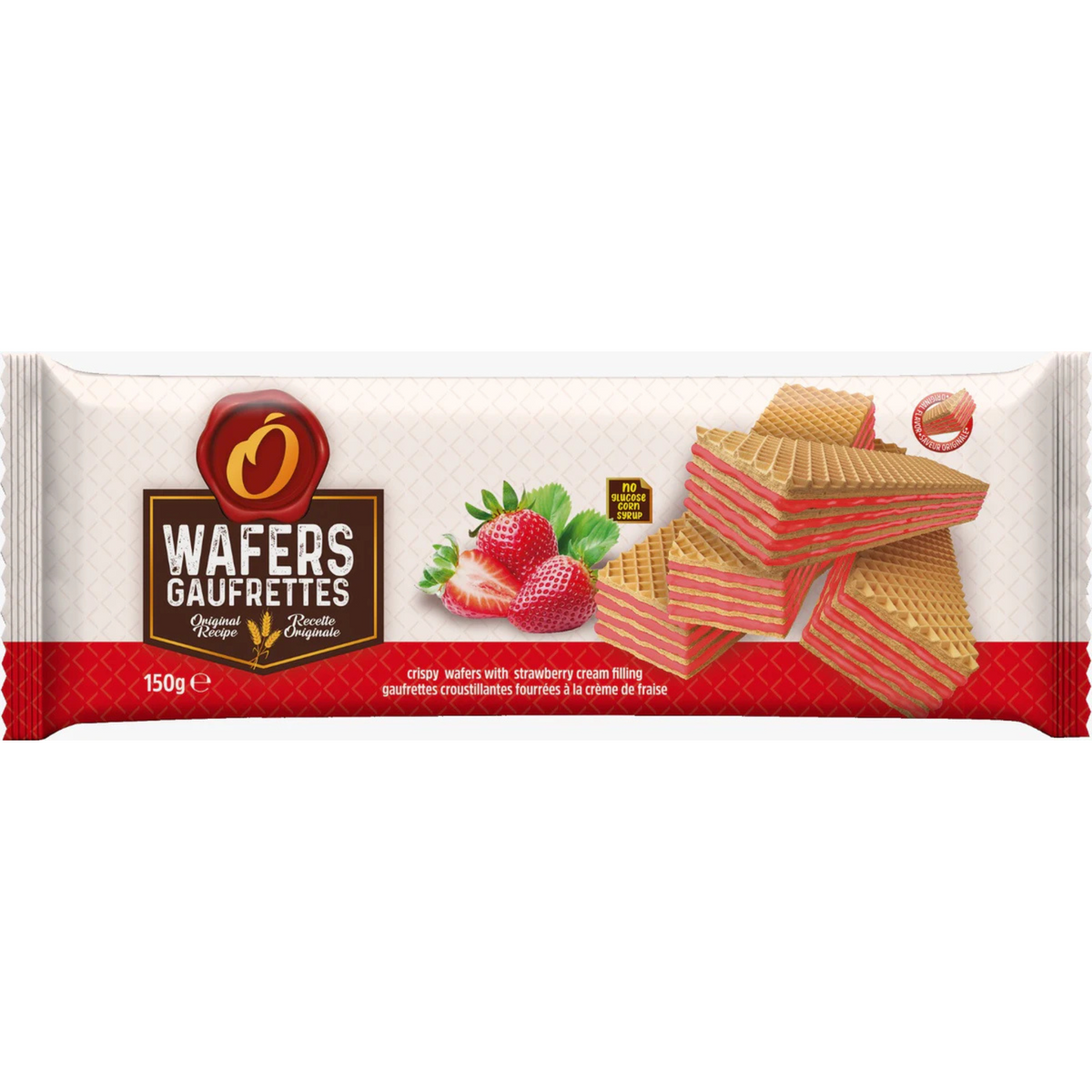 O'crispy Wafers Strawberry 150g -a24