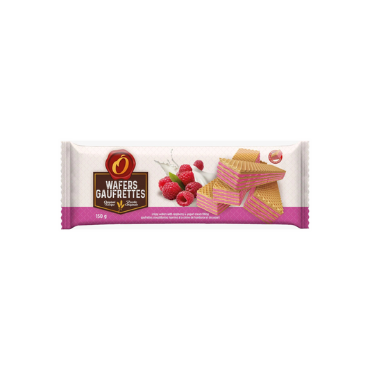 O'CRISPY Wafers  Framboise 150g -A22