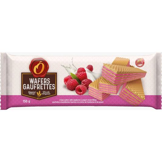 O'CRISPY Wafers  Framboise 150g -A22