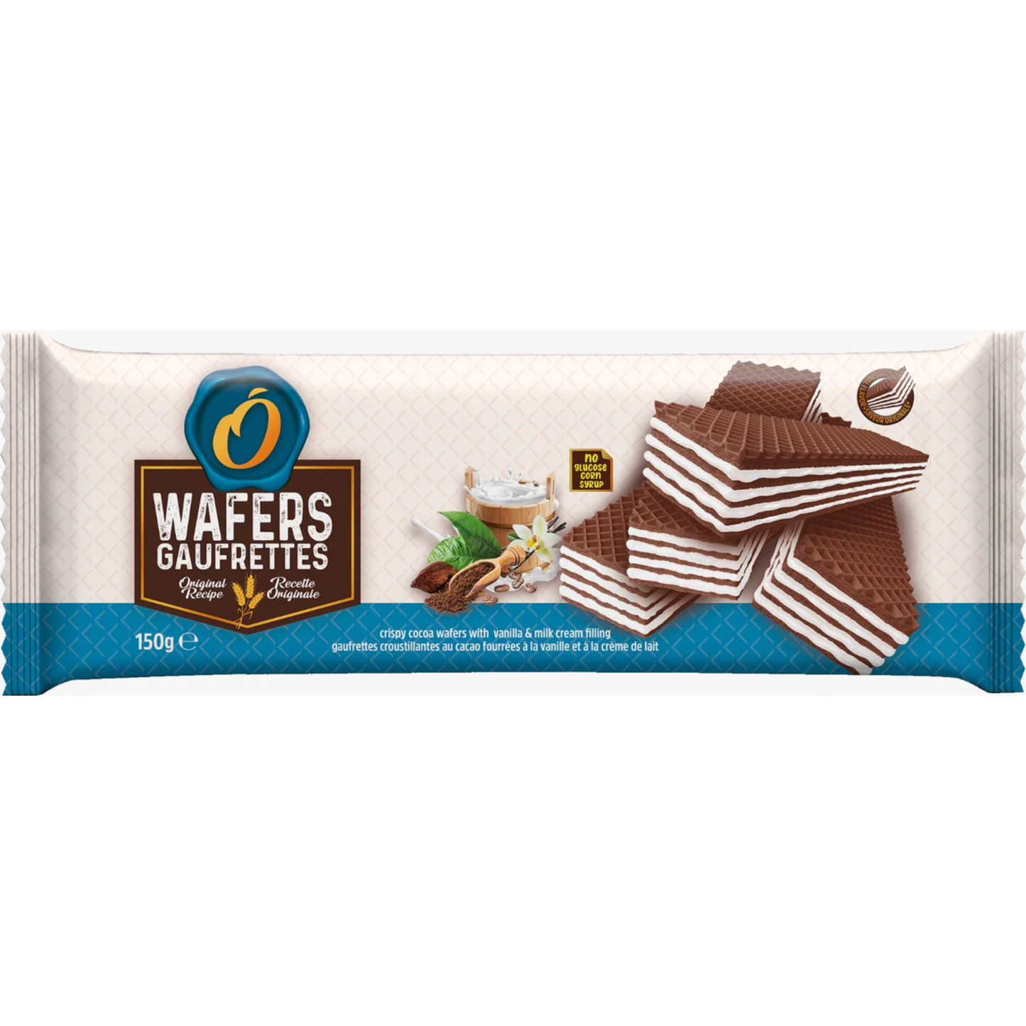 O'CRISPY Wafers Vanille 150g -A23