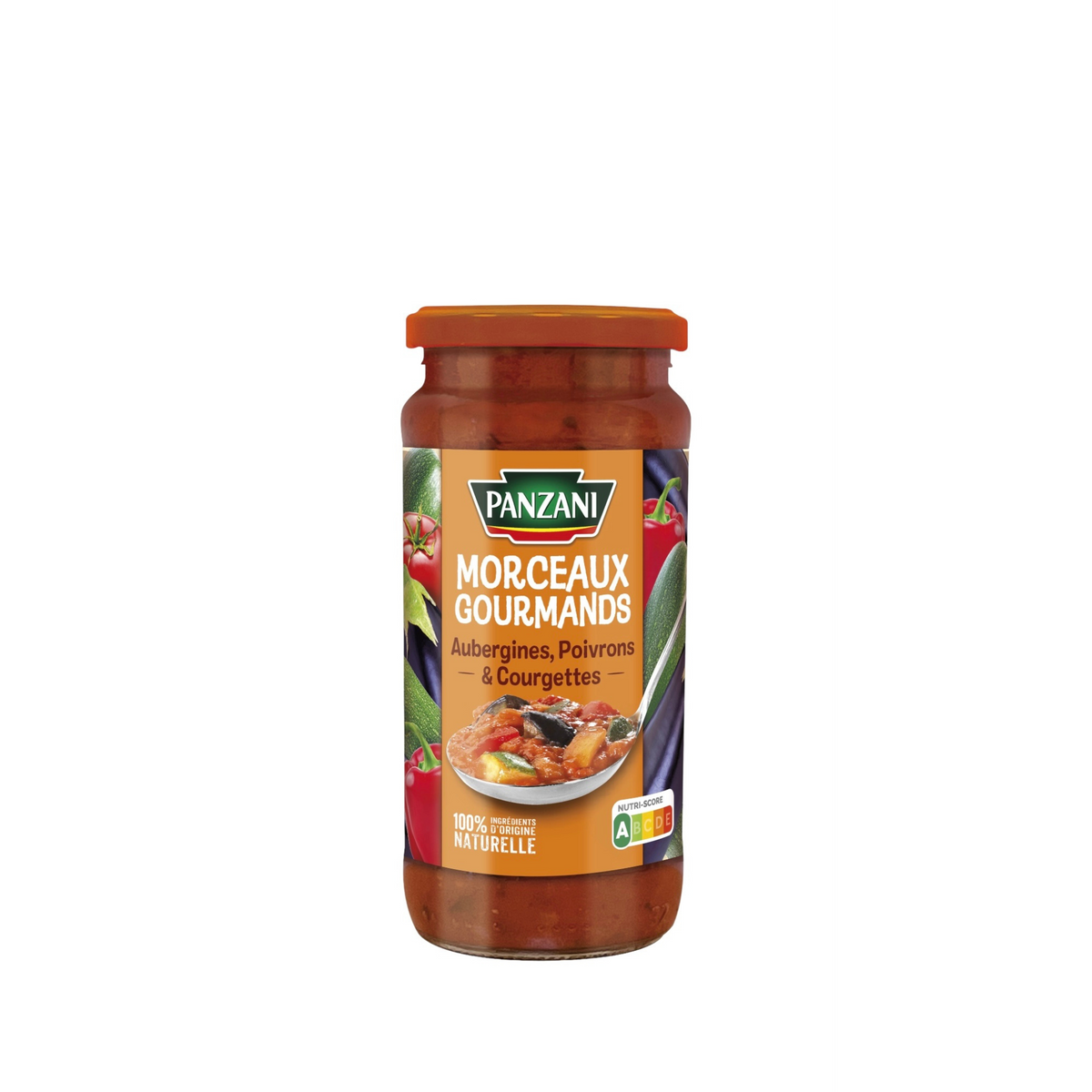 Eggplant sauce, peppers and zucchini gourmet pieces panzani 400g -H83