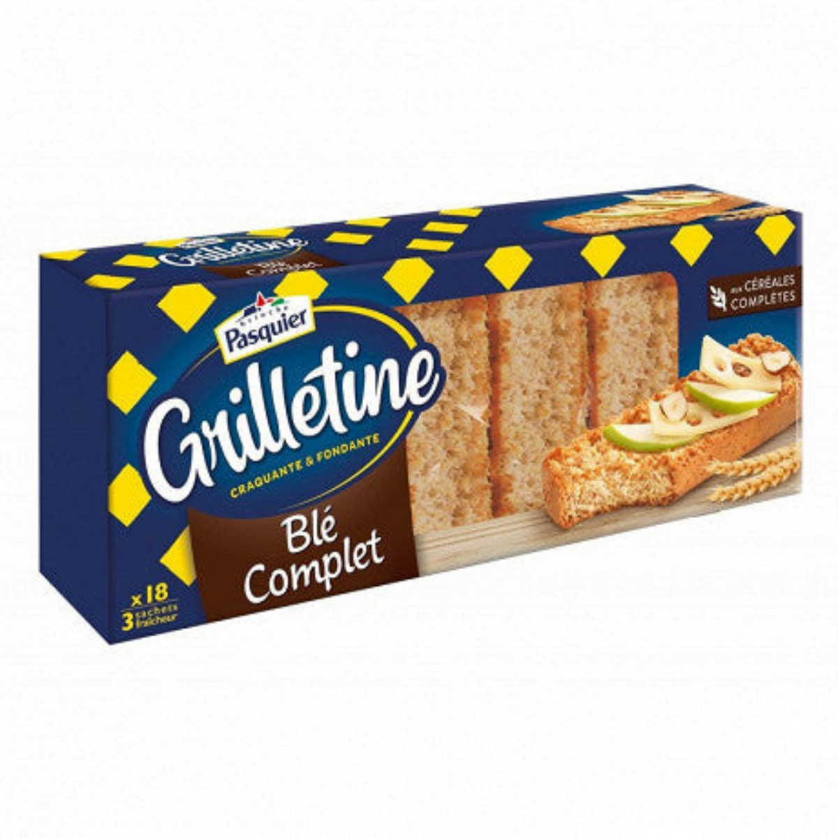 PASQUIER Grillettines au blé complet 242g  -E54