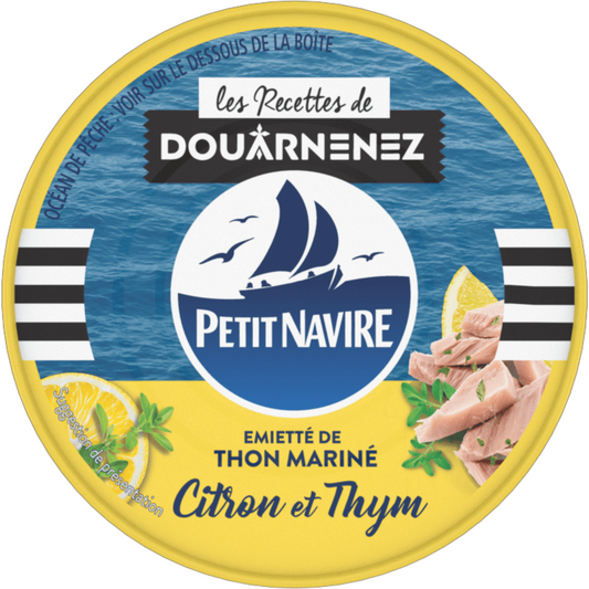 PETIT NAVIRE Miettes de thon citron & thym 110g -C12
