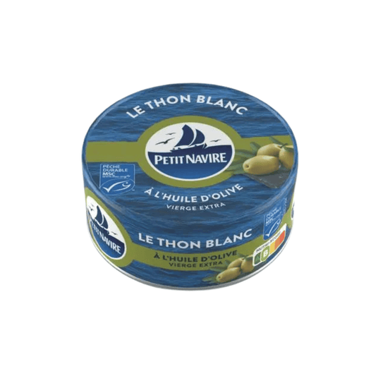 PETIT NAVIRE thon blanc H olv msc 104g — Épicerie française Montréal | Euro-Market