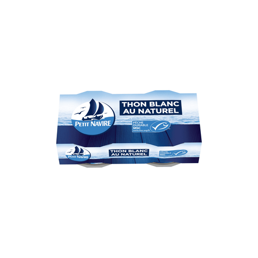 PETIT NAVIRE thon blanc naturel msc 2x80g — Épicerie française Montréal | Euro-Market