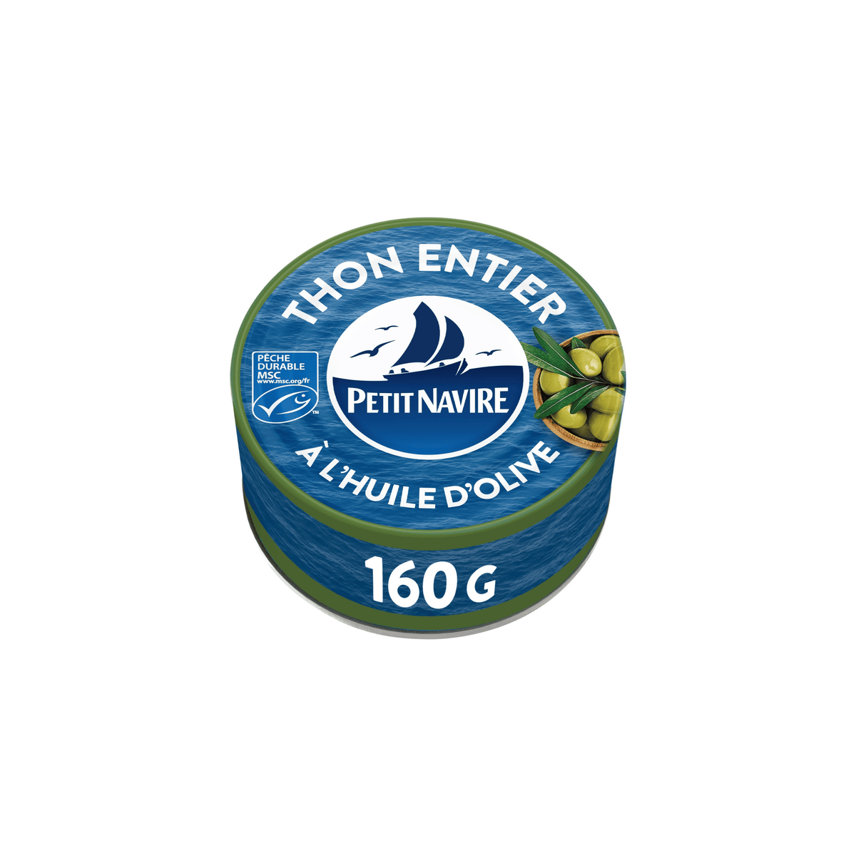 PETIT NAVIRE thon entier H olv msc 160g — Épicerie française Montréal | Euro-Market