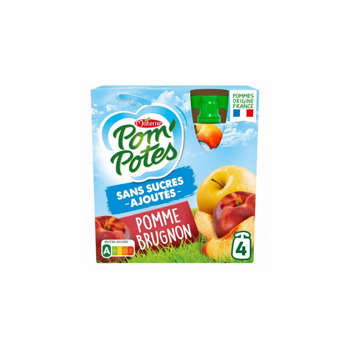 Pom'Potes SSA Apple Brugnon 4x90g -d14