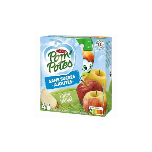 POM'POTES Sans sucres ajoutés pomme 4x90g -D53