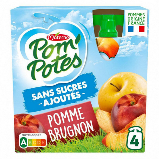 Pom'Potes SSA Apple Brugnon 4x90g -d14