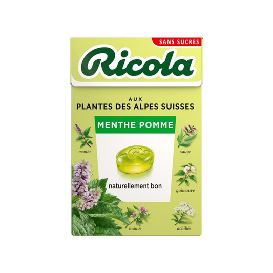 Ricola apple mint candies without sugars 50g -B12