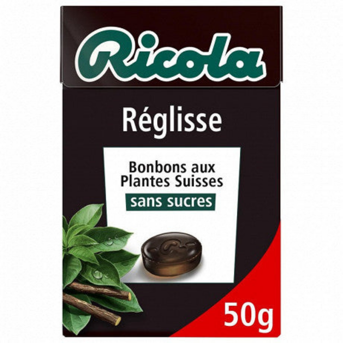 Ricola liquorice Stevia without sugars 50 g -B12