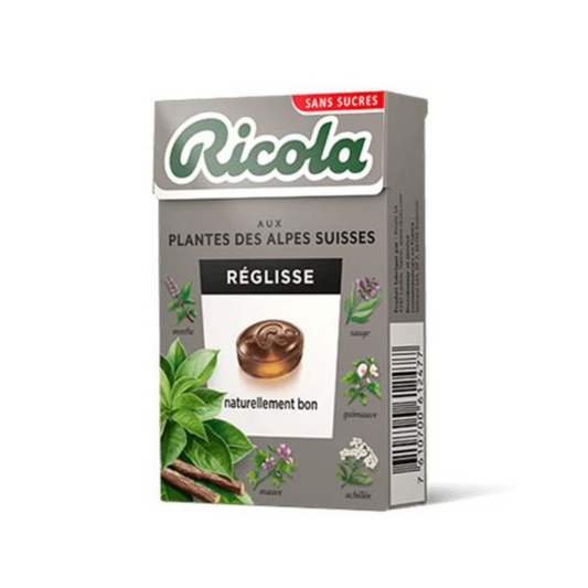 Ricola liquorice Stevia without sugars 50 g -B12