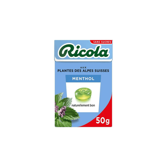RICOLA sans sucre menthol 50g — Épicerie française Montréal | Euro-Market