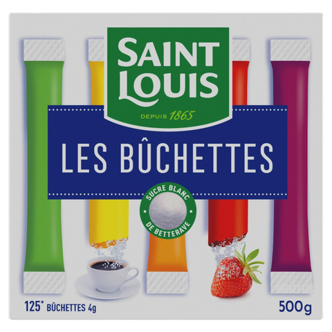 Saint louis sugar powder, the box of 125 buchettes 500g