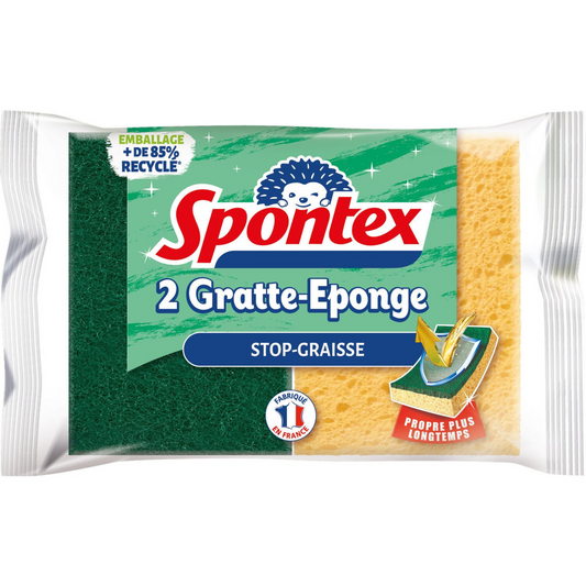 SPONTEX Eponge à récurer stopgraisse -J13