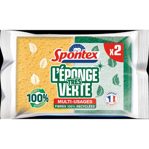 Spontex very green vegetable sponge scratch recycled fiber batch 2 -J23