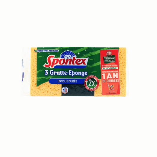 SPONTEX grattantes eponge L durée x3 -J54