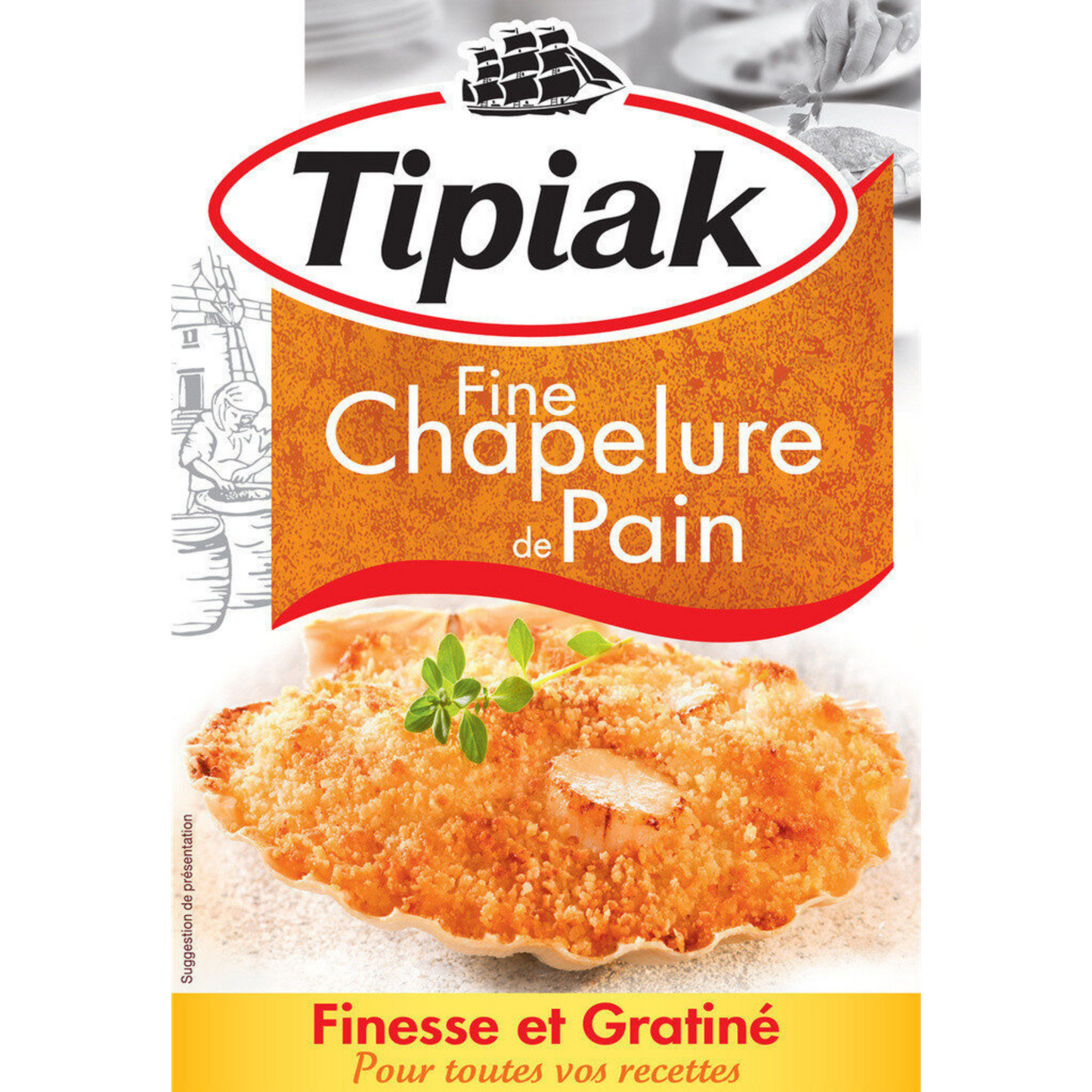 TIPIAK Chapelure fine de pain 275g -H133