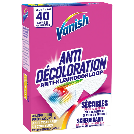 VANISH Lingettes anti décoloration x20 -J33