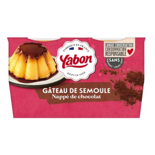 YABON Gâteau de riz nappé de chocolat 4x125 g – dessert crémeux prêt à déguster. 