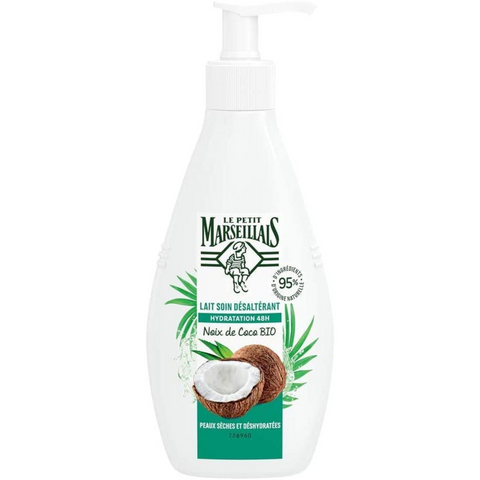 LE PETIT MARSEILLAIS Lait Hydratant corps noix de coco Bio 250ml -J130