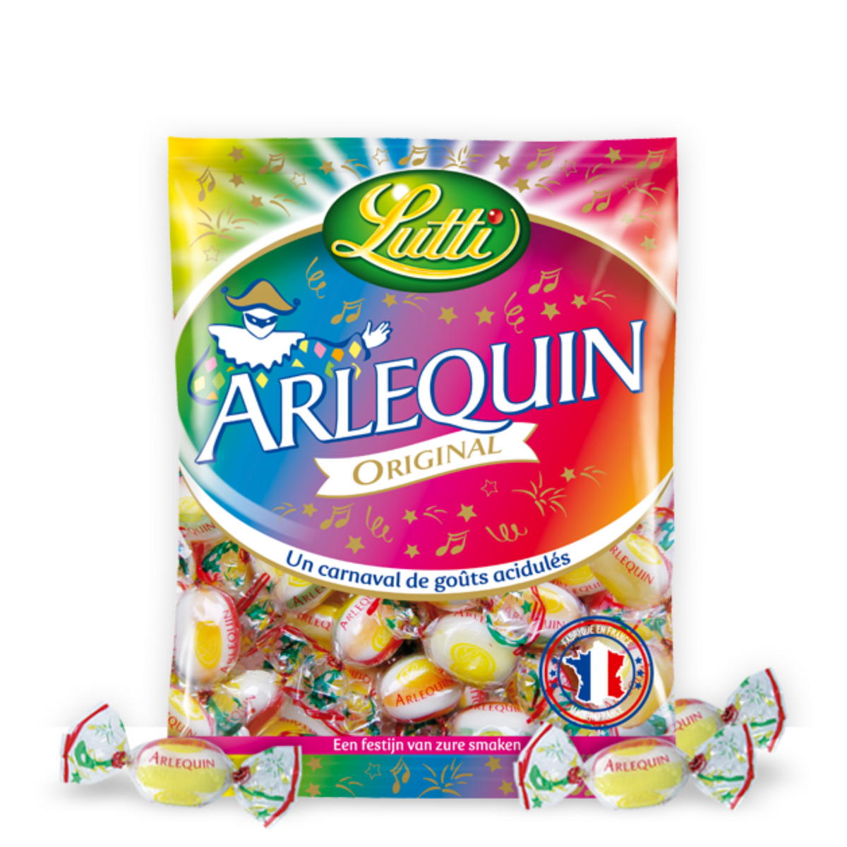 Lutti Arlequin Original  Sachet 250g -B24