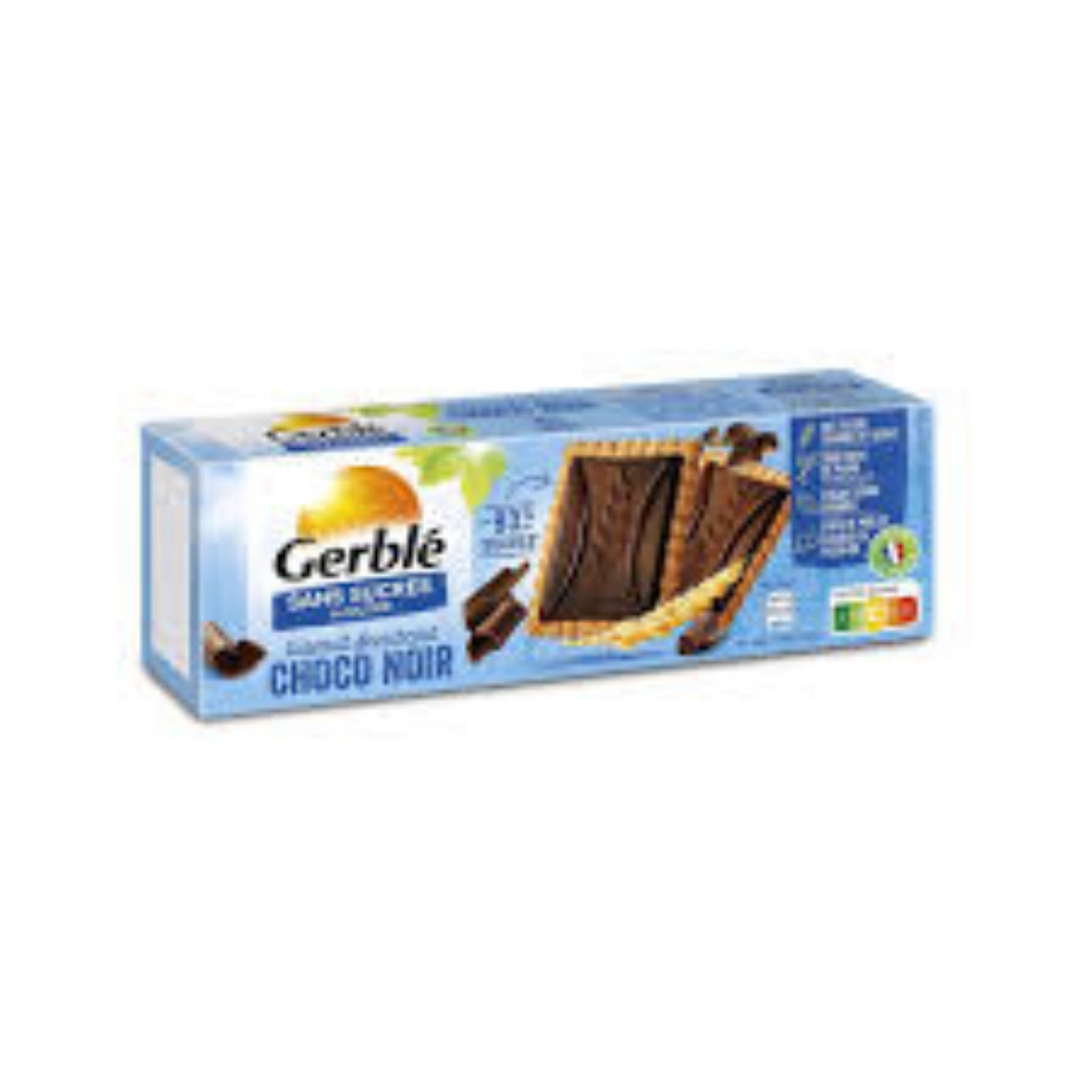 GERBLÉ CHOCO NOIR FONDANT Sans Sucres ajoutés 126g  -D91