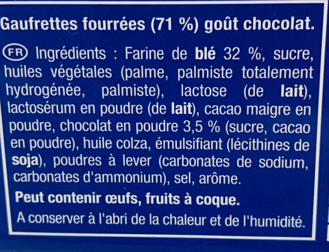 BRUN Gaufrette chocolat 146g    -A101/100