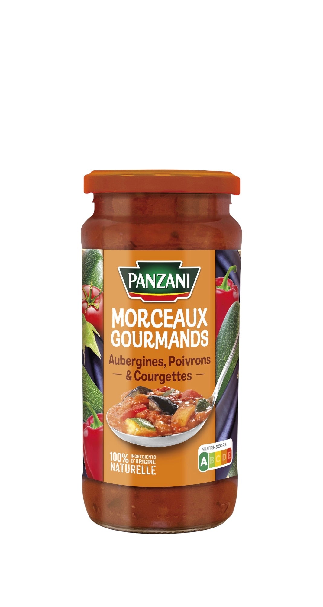 Sauce aubergine, poivrons et courgettes morceaux gourmands PANZANI 400g DLUO 01/06/2026  -H92