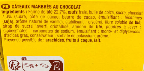 Gâteaux Brossard - Savane Pocket Chocolat - 210g (Origine France)  - A71
