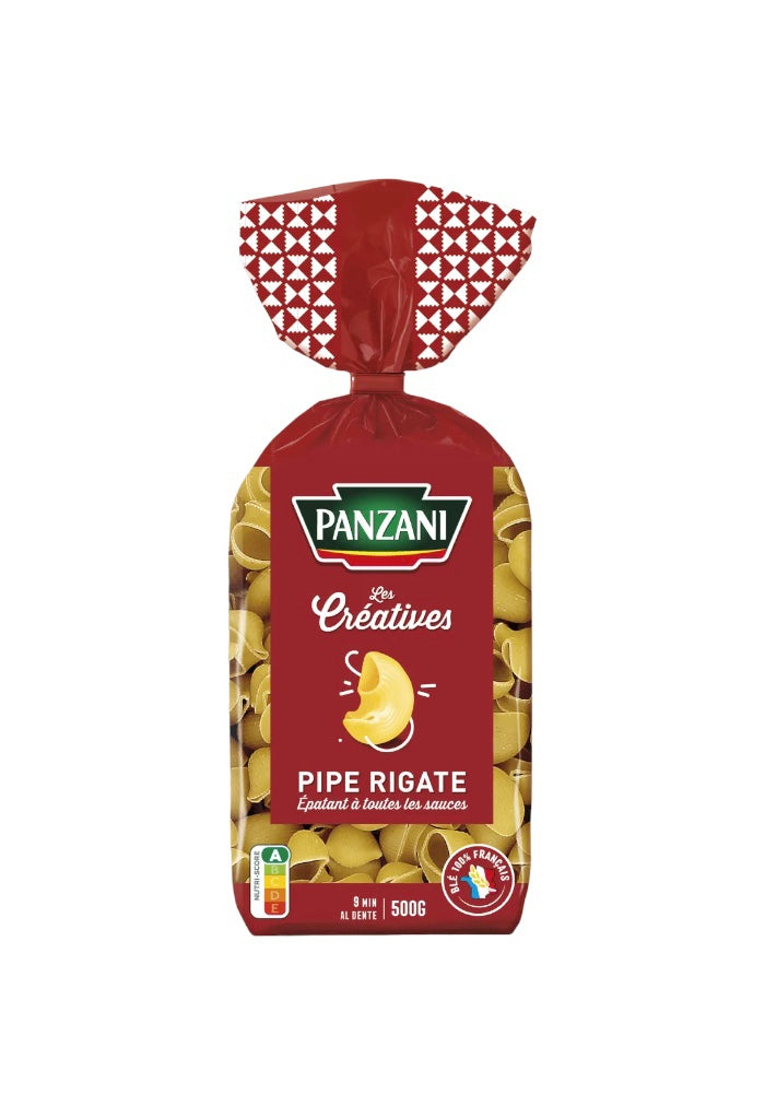 PANZANI Pâtes pipe rigate Les Créatives 500g -C113