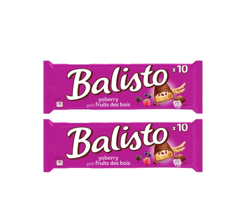 Format familial BALISTO Gout Fruits Des Bois 185g. (Lot2) Dluo 28/01