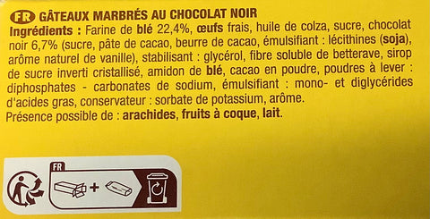 Brossard savane pocket chocolat noir x7 210g  - A24