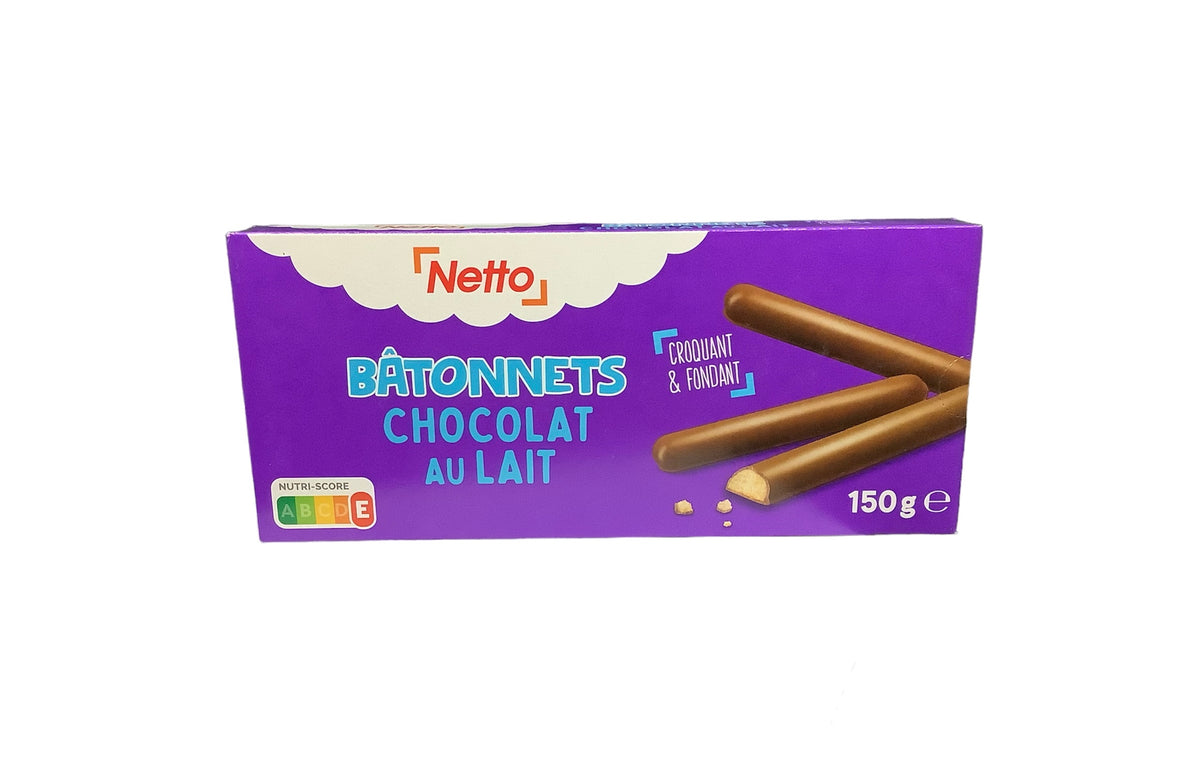 NETTO finger chocolat au lait 150g -A74