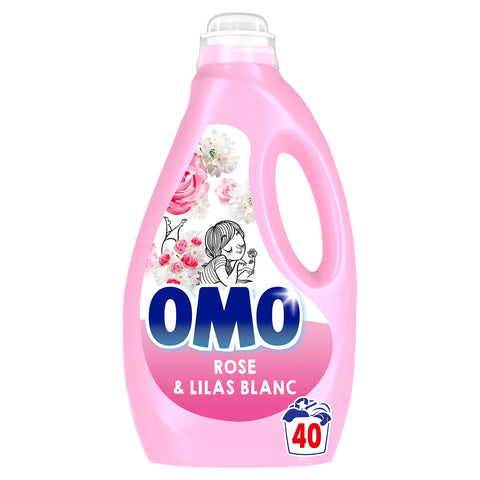 OMO Lessive Liquide Rose & Lilas Blanc 1.8L -K20